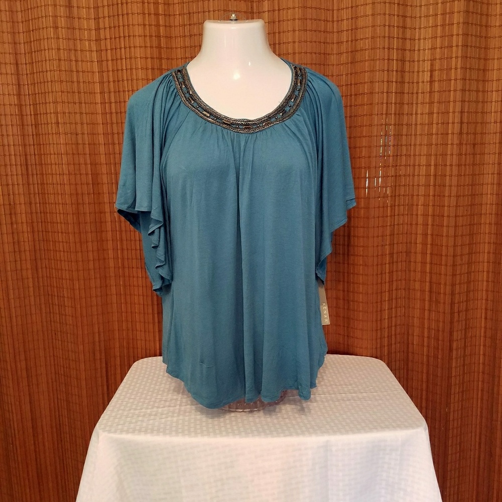 Kenar M Teal Tunic